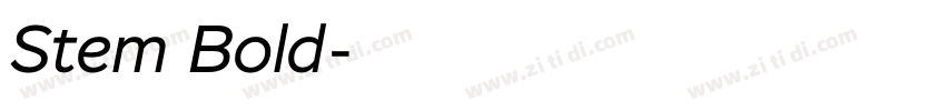 Stem Bold字体转换